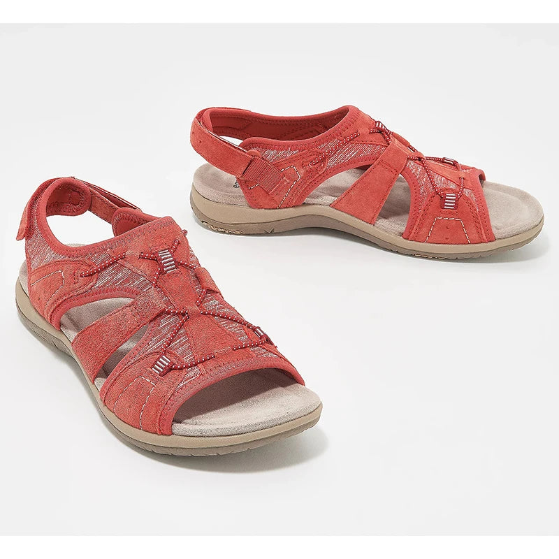 Women's Hollow-Out Drawstring Beach Sandals