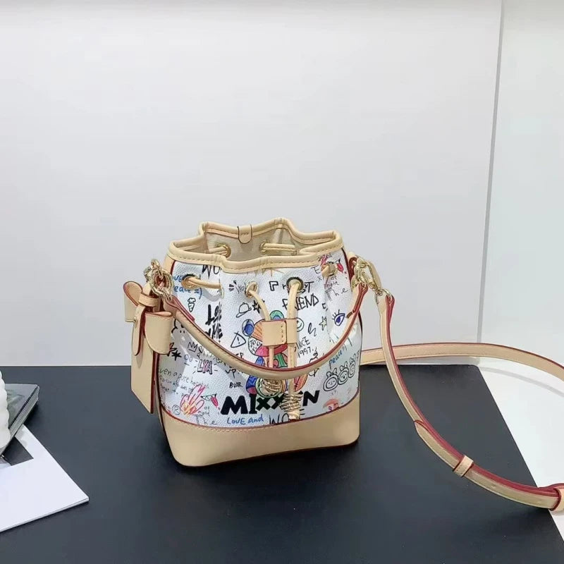 Women's Graffiti Bucket Bag