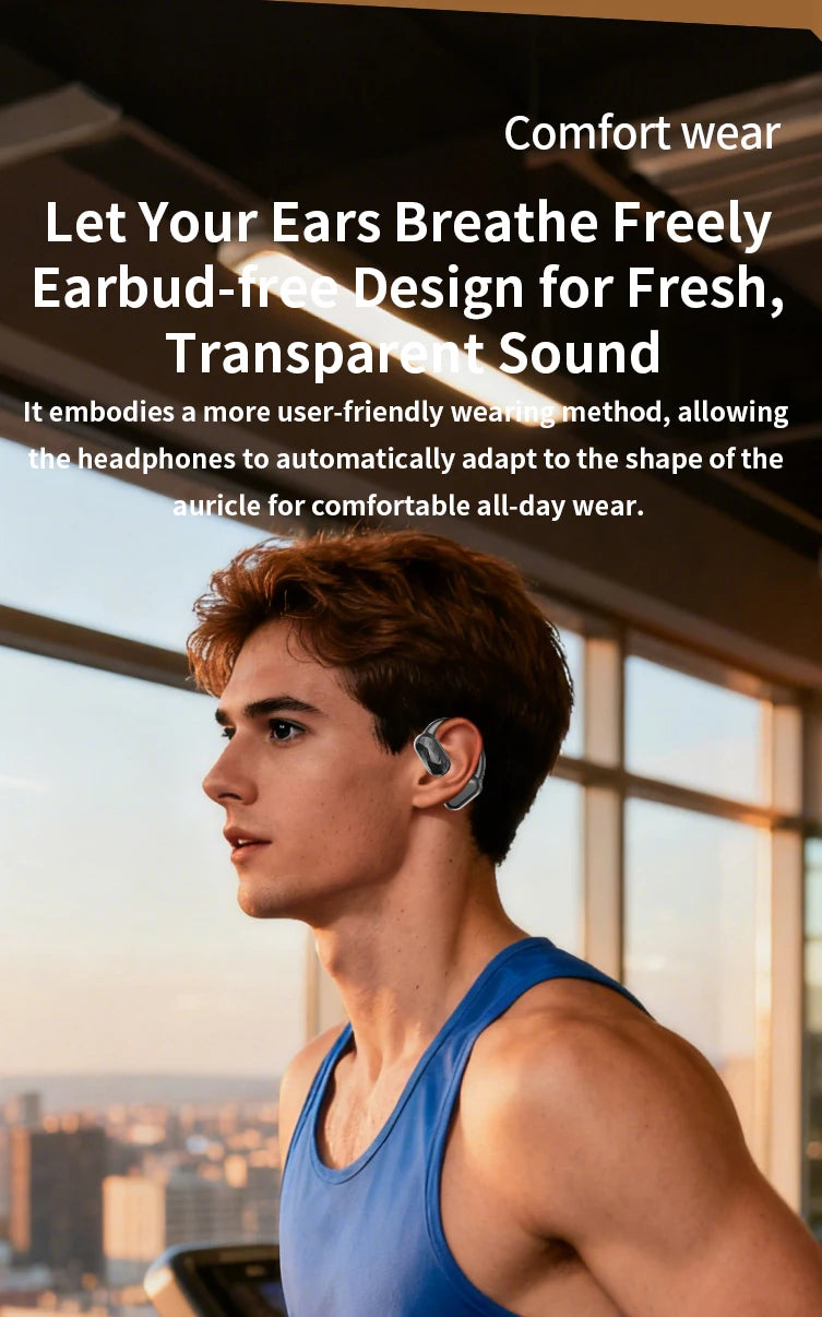 Languages Real Time AI Translator Earbuds Bluetooth 5.4 TWS Wireless Headphones HiFi Sound Headset Open Ear OWS Earphone