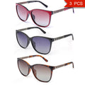 Polarized UV400 Oval Sunglasses for Women - Alloy Frame, Gradient Lenses