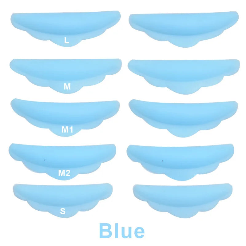 10-Piece Reusable Eyelash Lifting & Lamination Kit - Silicone Perm Rods