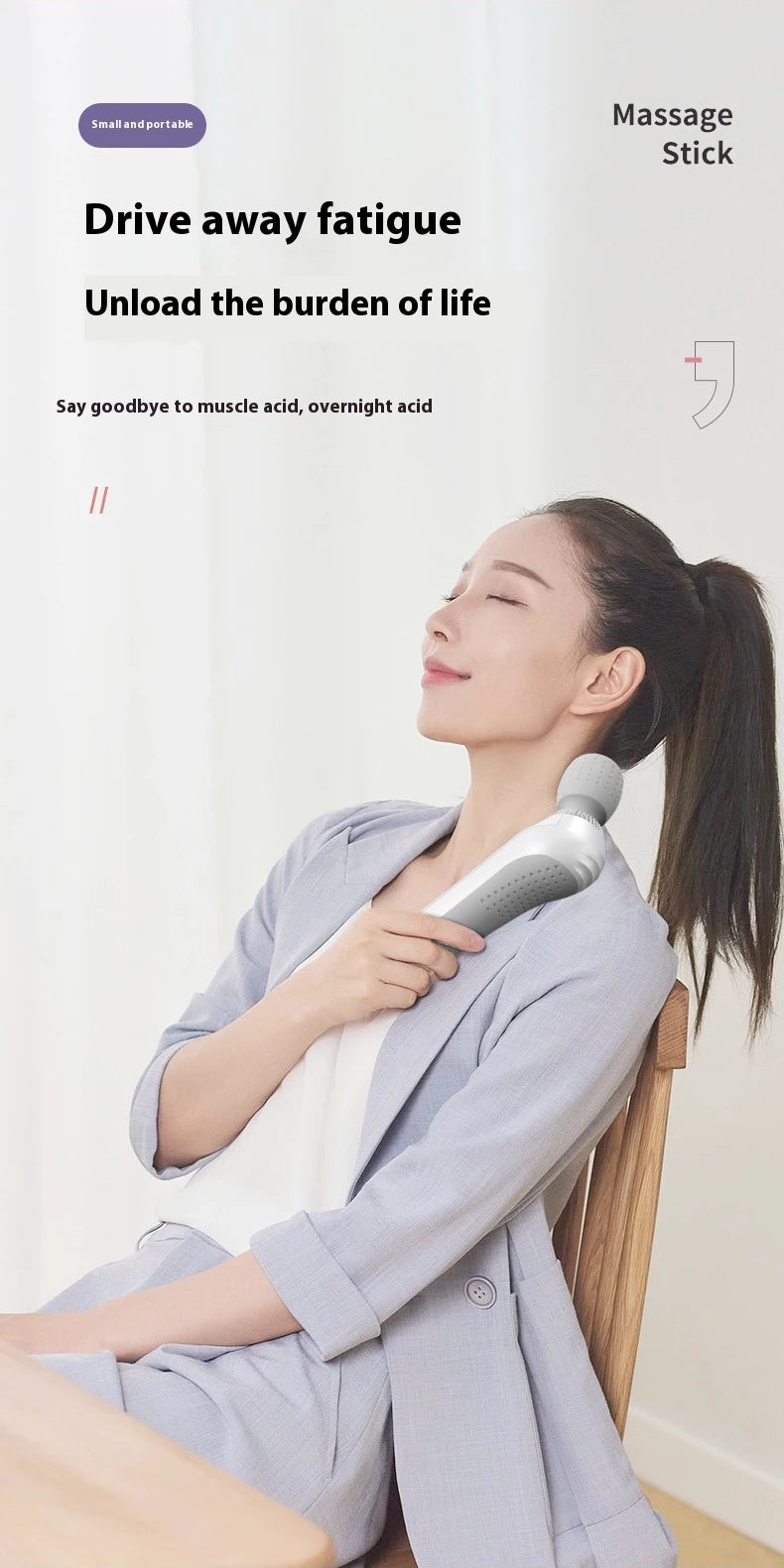 Mini Percussion Massage Gun | Deep Tissue Relief for Men & Women | Type-C Rechargeable