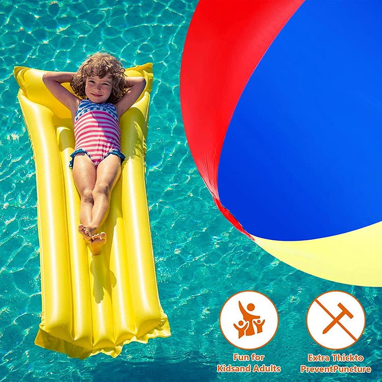 60/200cm Giant Inflatable Pool Beach Outdoor Fun Thickened Pvc Sports Ball Outdoor Water Games Party Children's Toy Balloon