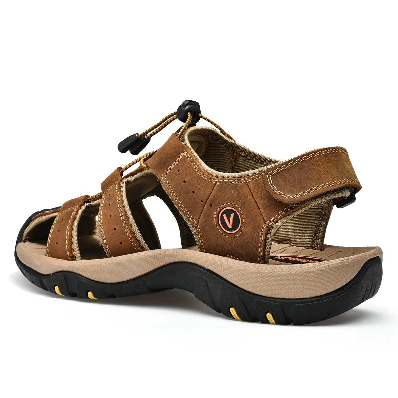 Men's Leather Roman Sandals
