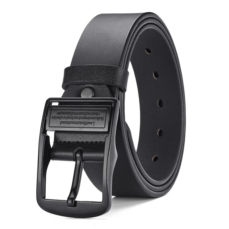 Men's Light Luxury PU Leather Pin Buckle Belt