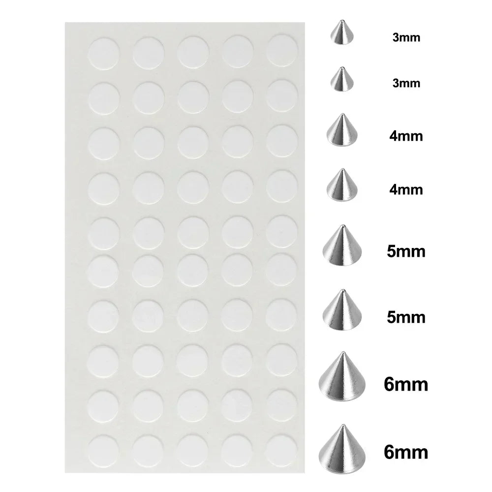 58pcs Non Piercing Lip Nails Sticker Selfadhesive Waterproof Reusable Fake Lip Nail Eyebrow Nose Ring Body Belly Button Jewelry