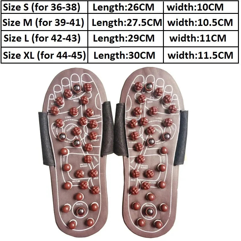 Acupuncture Reflexology Massage Slippers | Foot Pain & Arthritis Relief | S–XL