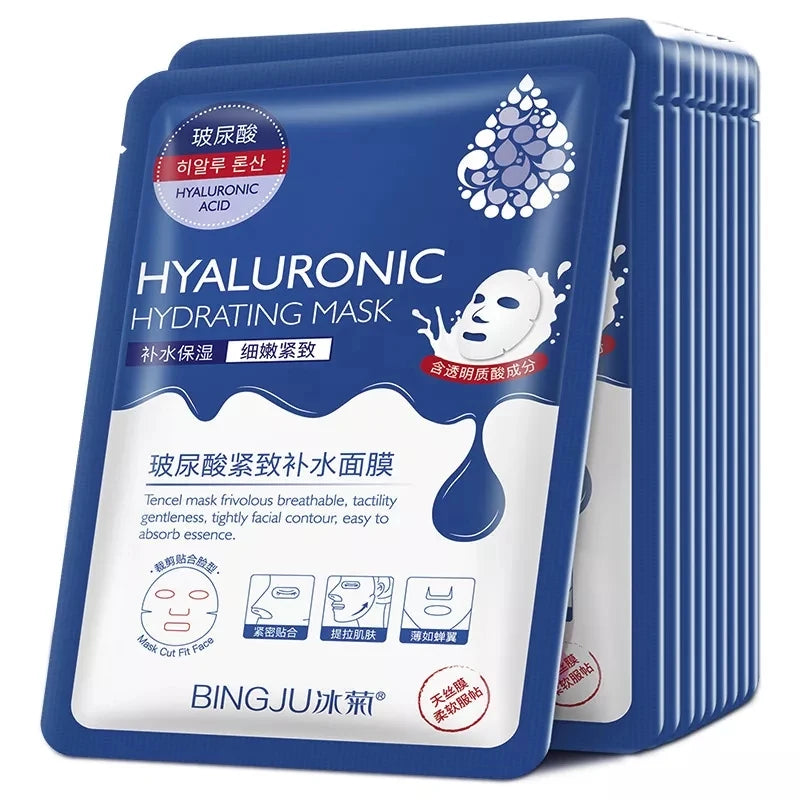 SADOER 20-Piece Snail Collagen & Hyaluronic Acid Sheet Mask Set - Korean Skincare