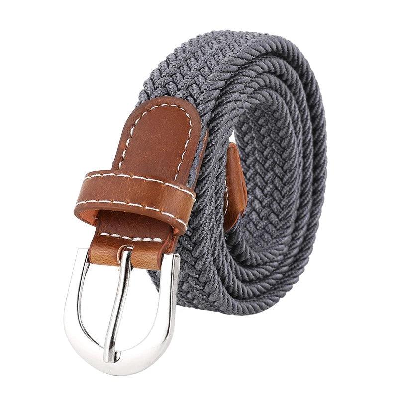 Elastic Knitted Woven Belt - Unisex Casual
