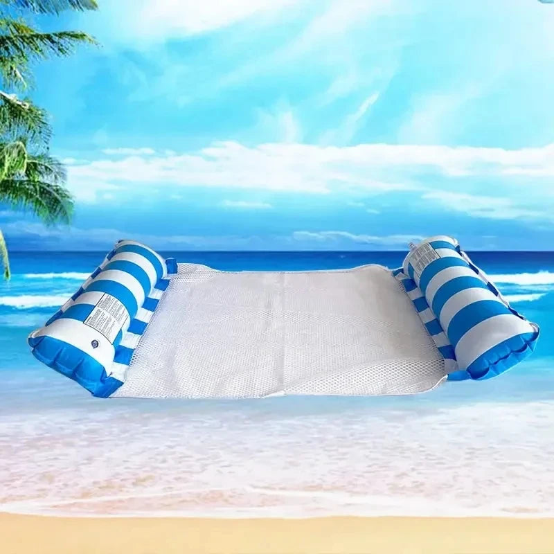 Water Hammock Recliner Inflatable Floating Swimming Mattress Pool Float Mats Sea Mattress Pool Party Inflatable Pool Accessories
