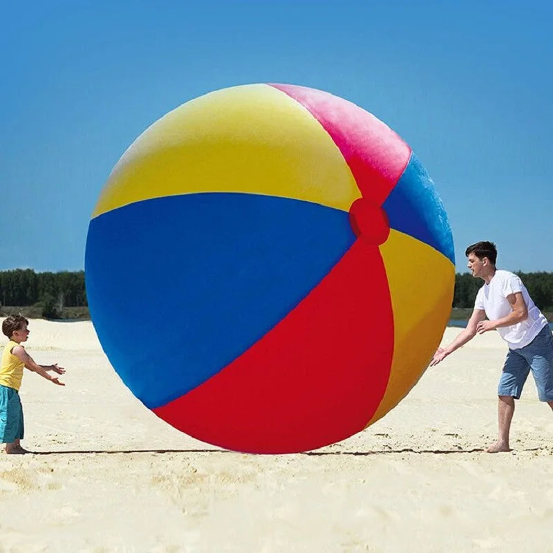 60/200cm Giant Inflatable Pool Beach Outdoor Fun Thickened Pvc Sports Ball Outdoor Water Games Party Children's Toy Balloon