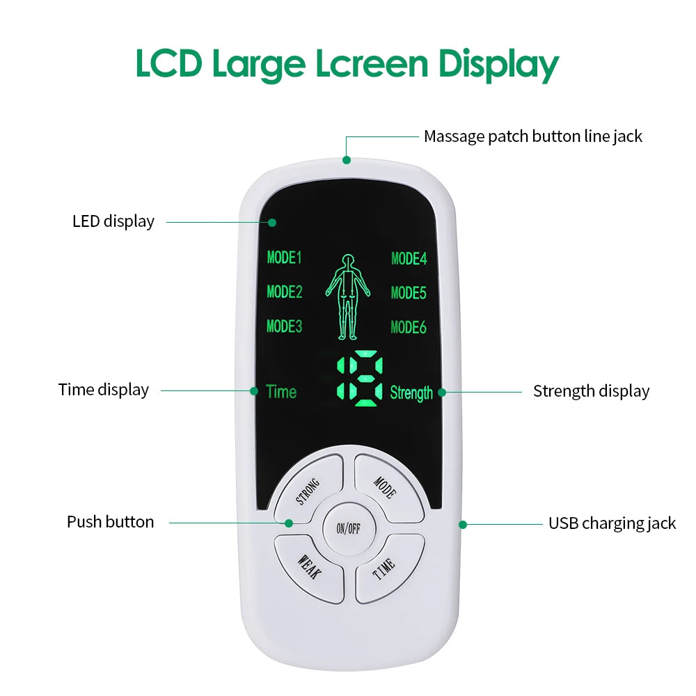 DearBeauty TENS & EMS Body Massager — 6-Mode Micro-Current Pain Relief