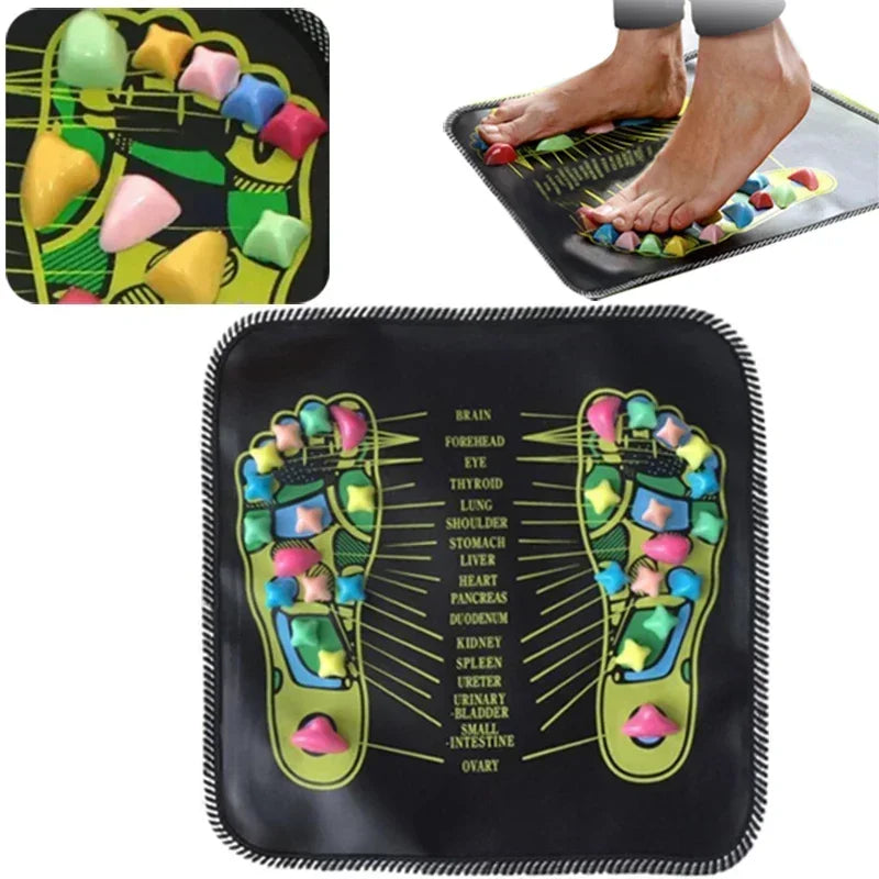 Acupressure Foot Massage Mat | Reflexology Stone Path for Pain & Stress Relief
