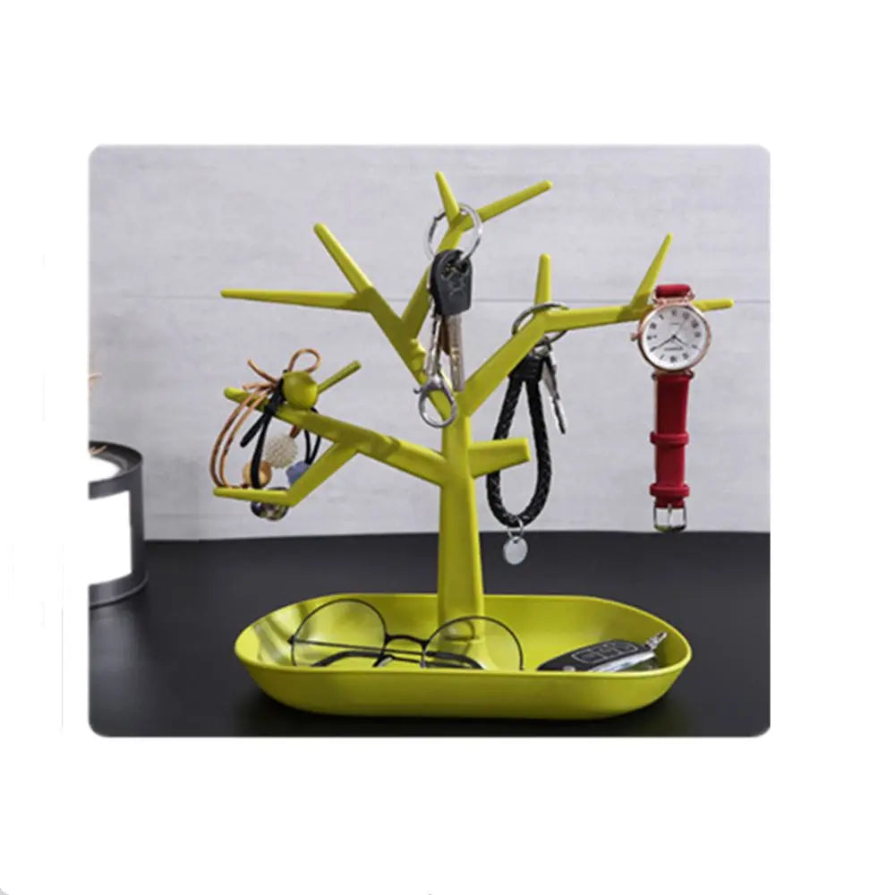 Bird Tree Key Holder & Jewelry Rack | Decorative Desktop Organizer for Living Room & Entryway