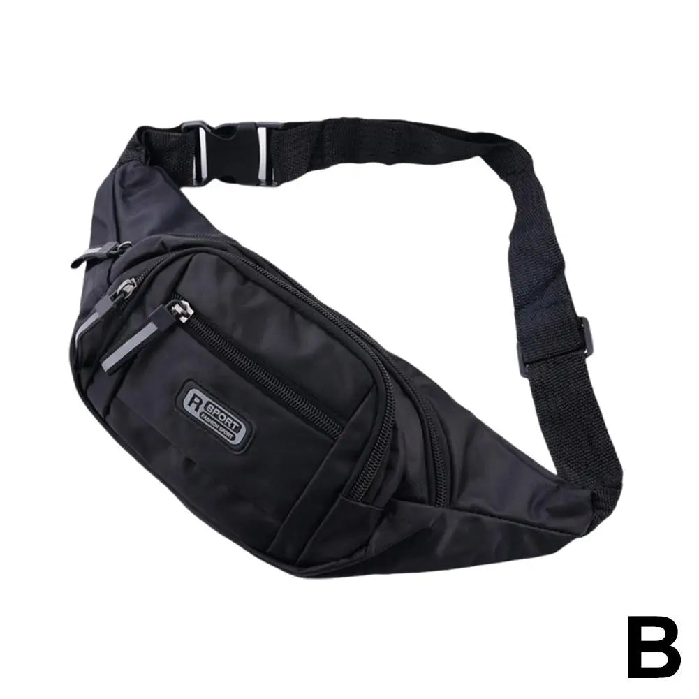 Multi-Functional Sports Waist Bag, Unisex Water-Resistant Large Capacity Wear-Resistant Fanny Pack for Work Cashier Daily Use
