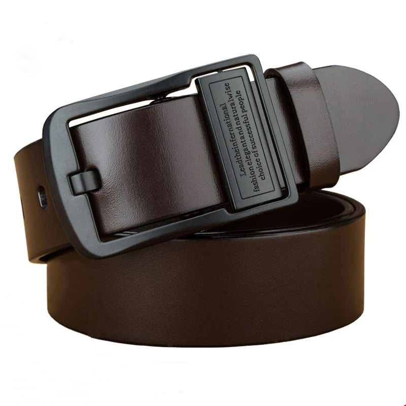 Men's Light Luxury PU Leather Pin Buckle Belt