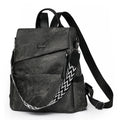 Women's PU Leather Backpack - Large Capacity Fashion Daypack with Tassel