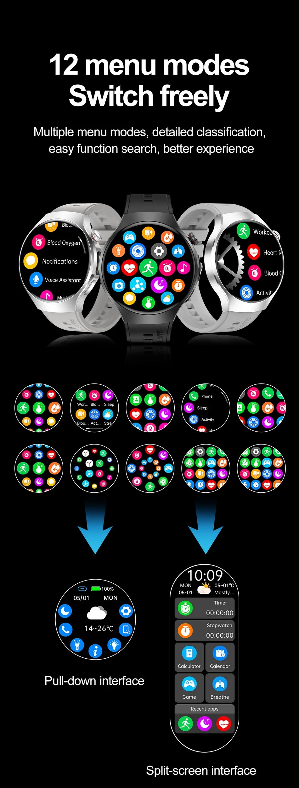 ChiBear Smartwatch - Bluetooth Calling, IP68, Heart Rate, 150+ Sports Modes