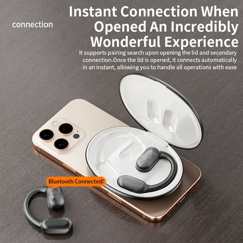 Languages Real Time AI Translator Earbuds Bluetooth 5.4 TWS Wireless Headphones HiFi Sound Headset Open Ear OWS Earphone