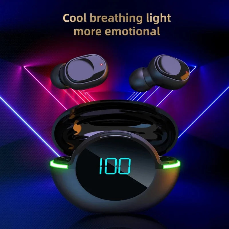 Y80 TWS Wireless Earphones — Bluetooth 5.1 | Active Noise Reduction | Digital Display | Charging Case