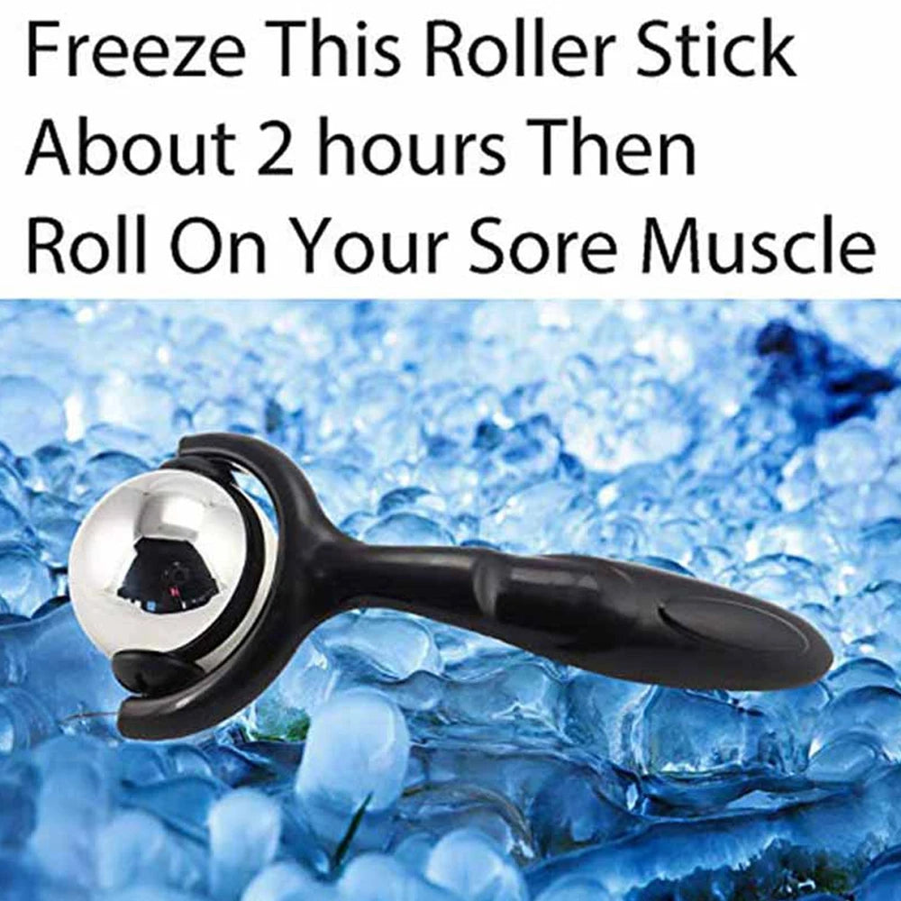 FITPERT Stainless Steel Massage Roller Ball | Hot & Cold Therapy for Muscle Pain Relief