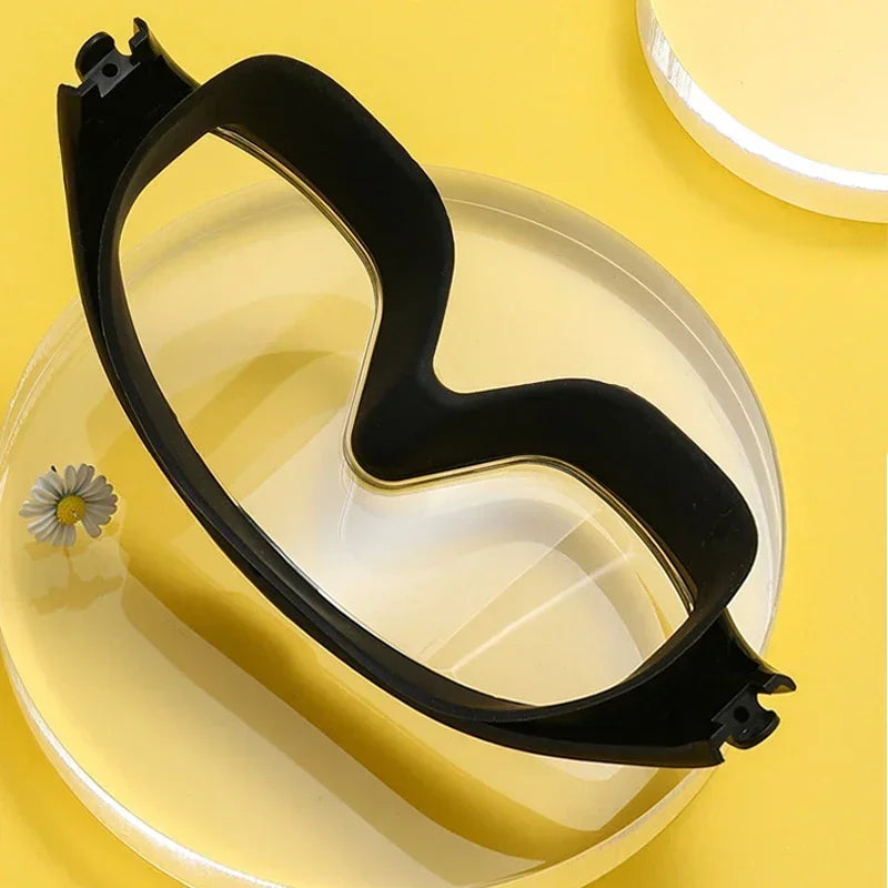 Big Frame Swimming Goggles Adults with Earplugs Swim Glasses Professional HD Anti-fog Goggles Silicone Eyewear Men Women