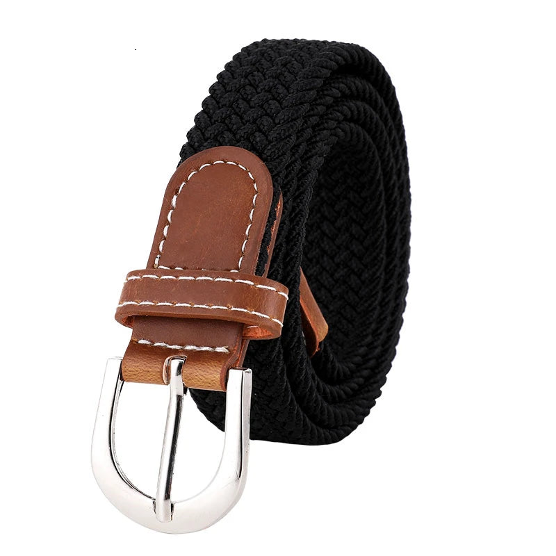 Elastic Knitted Woven Belt - Unisex Casual