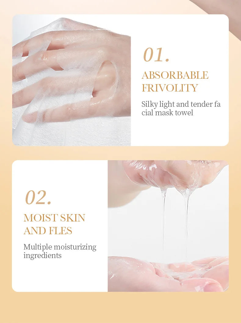SADOER 20-Piece Snail Collagen & Hyaluronic Acid Sheet Mask Set - Korean Skincare