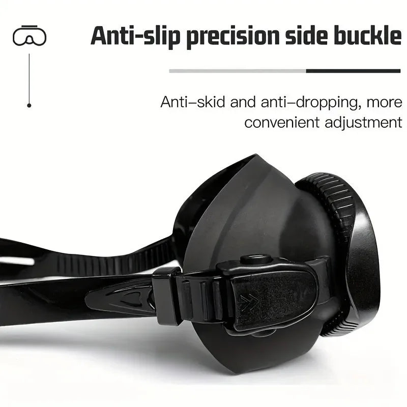 JUNHAIINS Tempered Glass Freediving Mask Snorkeling Set Foldable snorkel J-type Diving Mask with Camera Mount