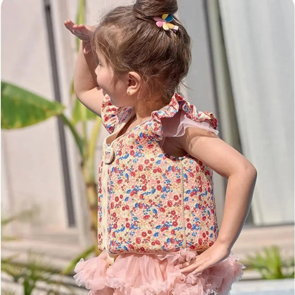Not Falling Off Child Buoyancy Vest Anti Rollover Adjustable Baby Swimming Jackets Cartoon Stable Inflation-Free Swimming Vest
