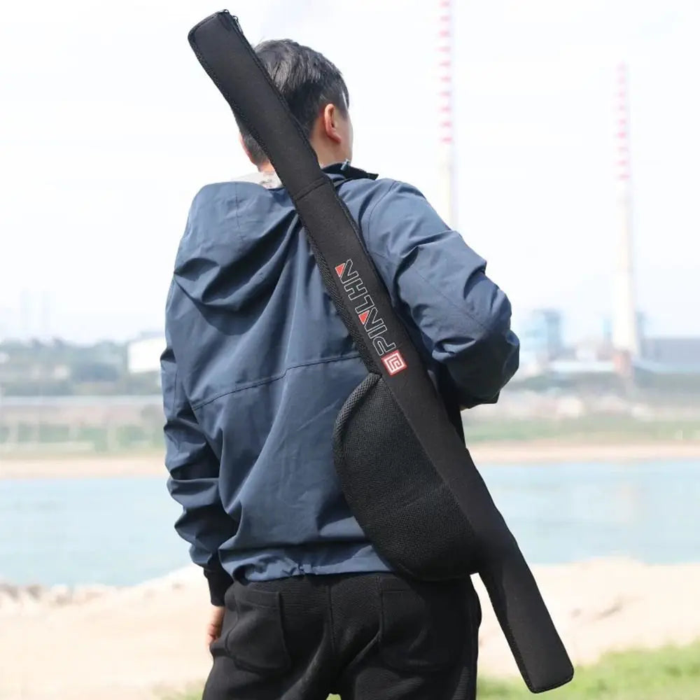 New Portable Fishing Rod Bag Folding 118/128cm Fishing Rod Case With Shoulder Strap Fishing Pole Reel Bag