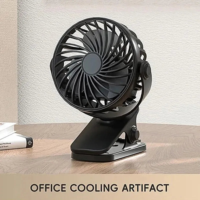 720° Rotating Clip Fan with Night Light
