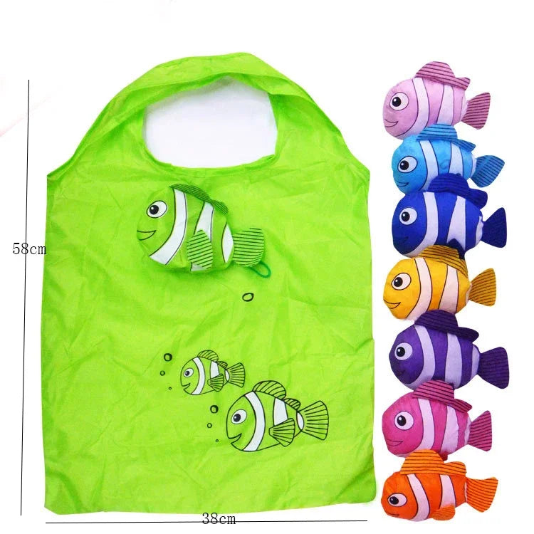Foldable Large Shopping Storage Bags for Groceries Recyclable Grocery Tote Pouch Eco-Friendly Heavy Duty Washable Shopper Bag