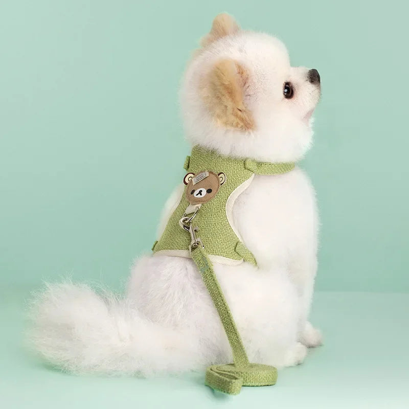 Pet Dog Harness Lead Leash Set Adjustable Puppy Kitten Vest Harness Small Medium Dog Cat Collar Chihuahua Pet Dog Accessories