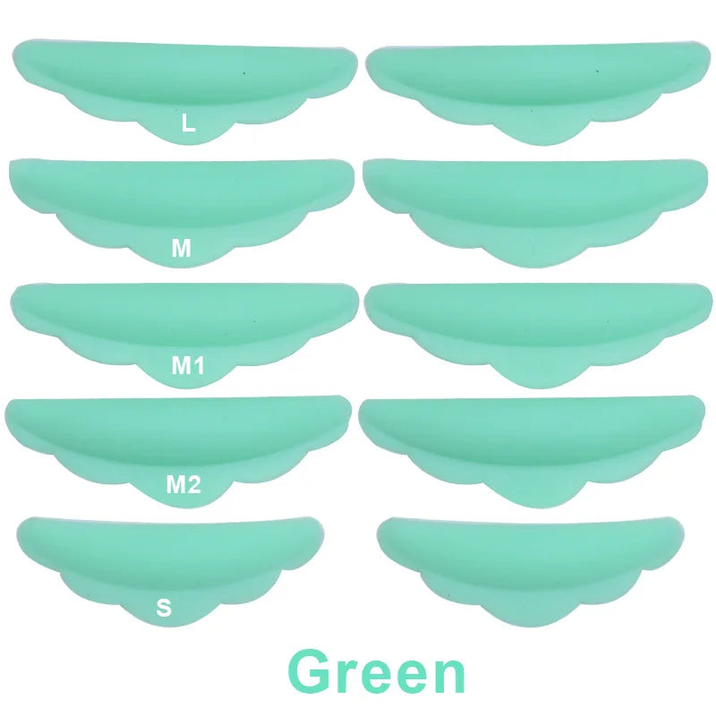 10-Piece Reusable Eyelash Lifting & Lamination Kit - Silicone Perm Rods