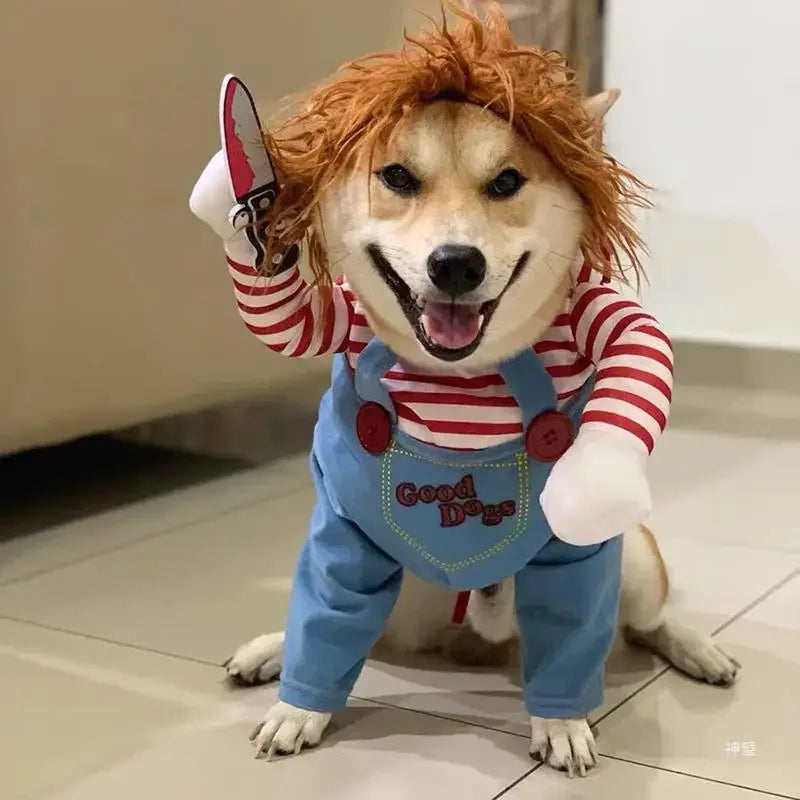 Funny Pet Dog Cosplay Dress - Halloween & Christmas Costume