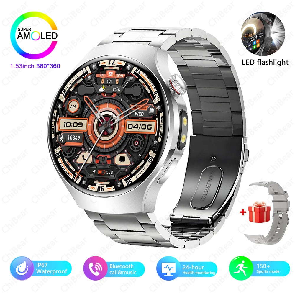 ChiBear Smartwatch - Bluetooth Calling, IP68, Heart Rate, 150+ Sports Modes