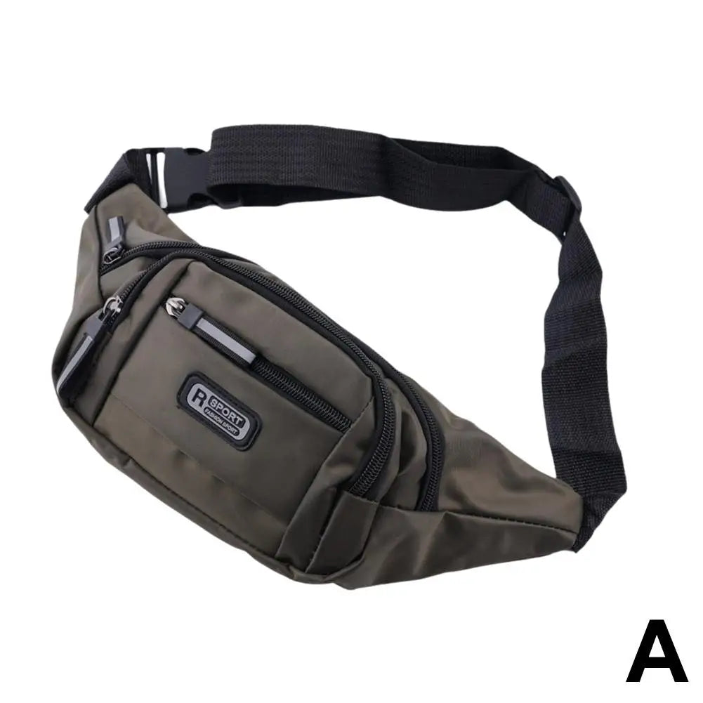 Multi-Functional Sports Waist Bag, Unisex Water-Resistant Large Capacity Wear-Resistant Fanny Pack for Work Cashier Daily Use