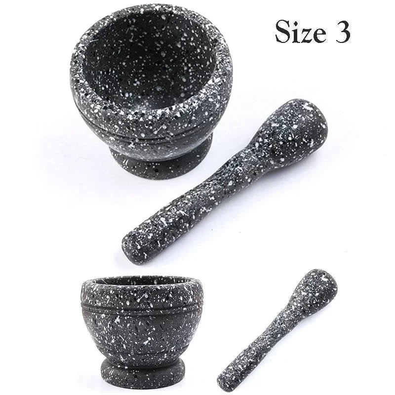 Resin Mortar & Pestle Set – Herb, Spice & Garlic Grinder for Home & Restaurant Kitchens