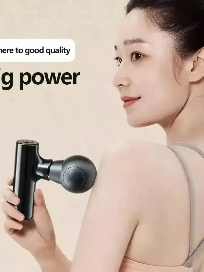Compact Percussion Massage Gun — Deep Tissue Relief for Body, Back & Neck