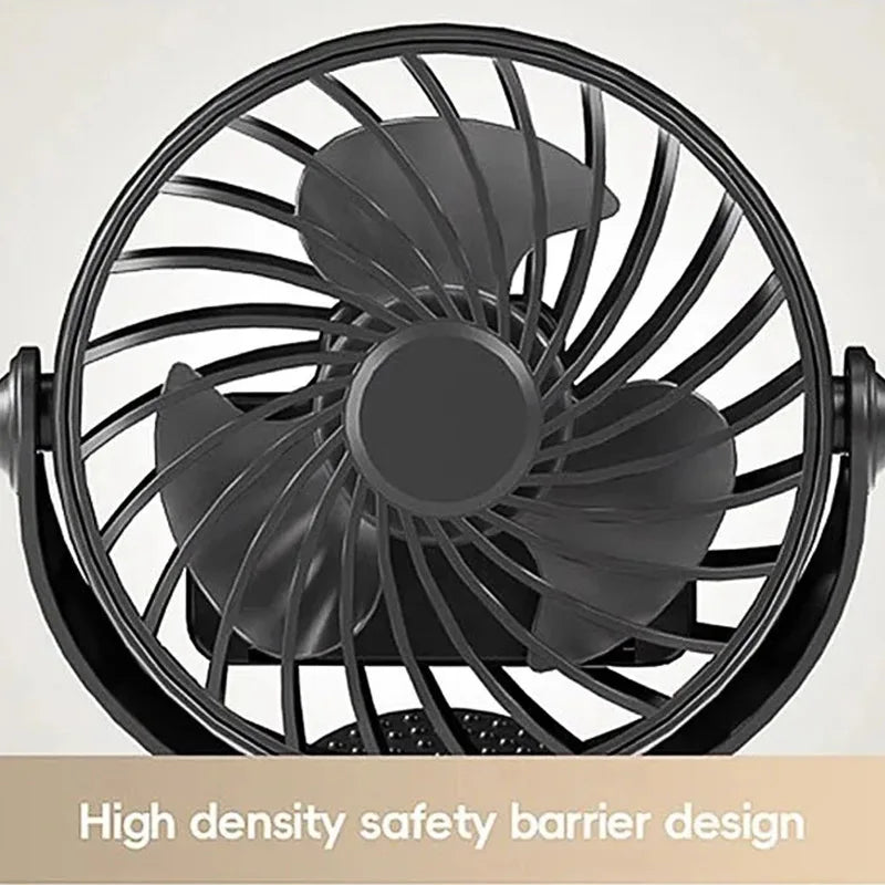 720° Rotating Clip Fan with Night Light