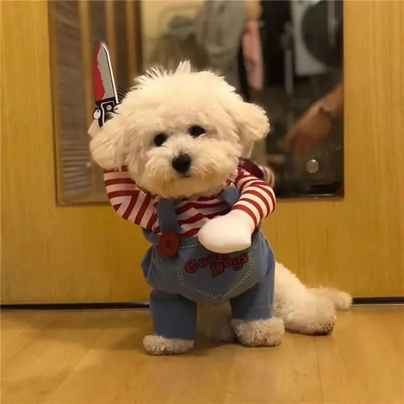 Funny Pet Dog Cosplay Dress - Halloween & Christmas Costume