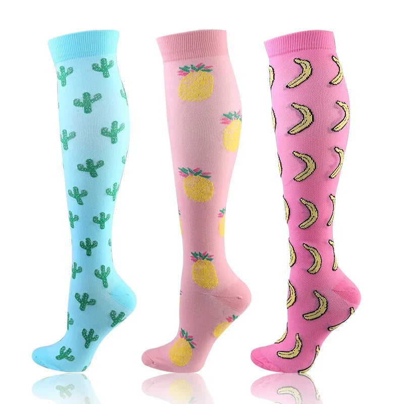 3-Pack Knee High Compression Socks 30mmHg - Sports, Medical & Travel