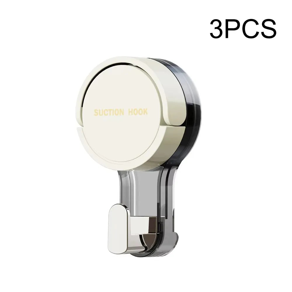Strong Vacuum Suction Cup Hooks – No-Drill, Traceless & Waterproof for Bathroom, Kitchen & More
