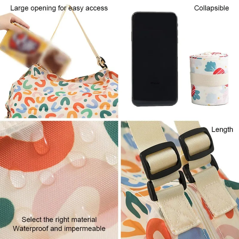 Large Foldable Reusable Tote Bag