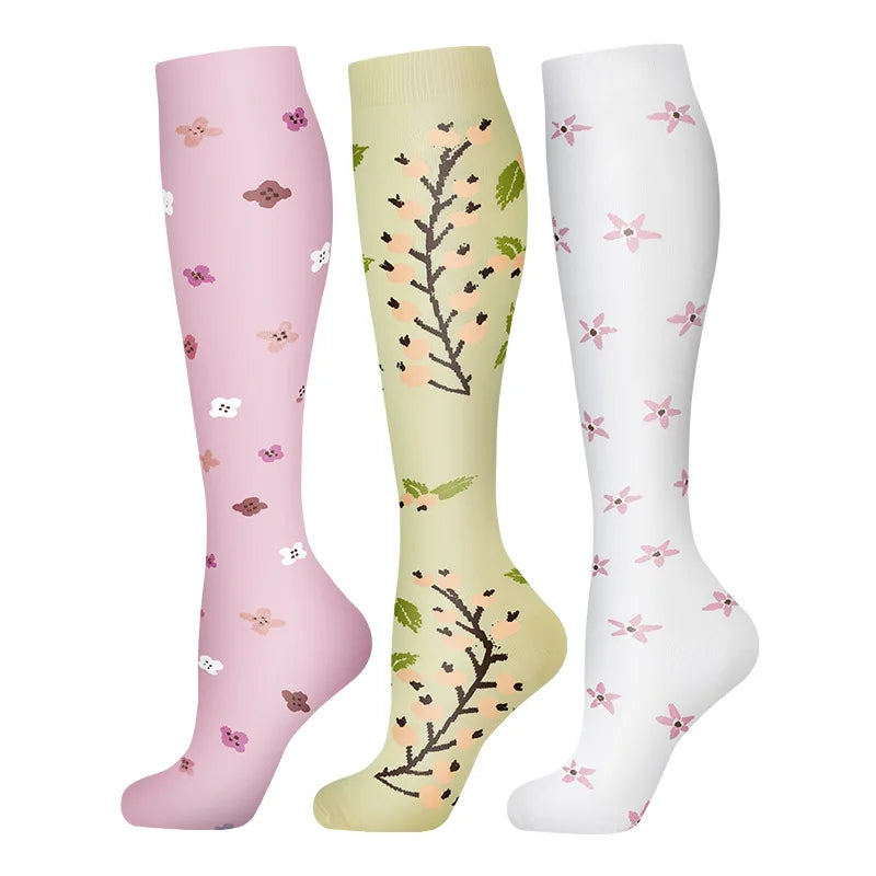 3-Pack Knee High Compression Socks 30mmHg - Sports, Medical & Travel