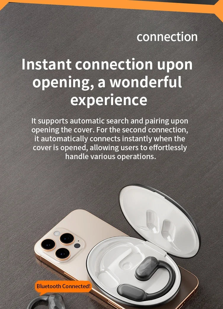 Languages Real Time AI Translator Earbuds Bluetooth 5.4 TWS Wireless Headphones HiFi Sound Headset Open Ear OWS Earphone