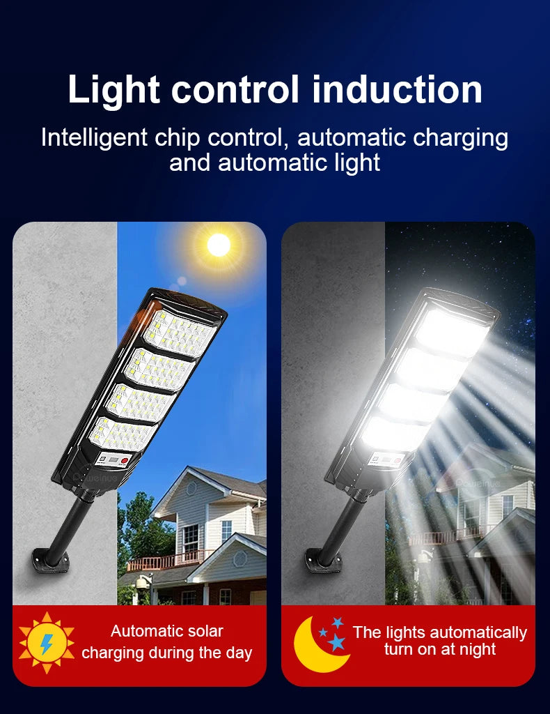 100000LM 4000W/2000W/500W Powerful Solar Led Light Outdoor Powerful Outdoor Motion Sensor Solar Lamp Garden Street Wall Lamp