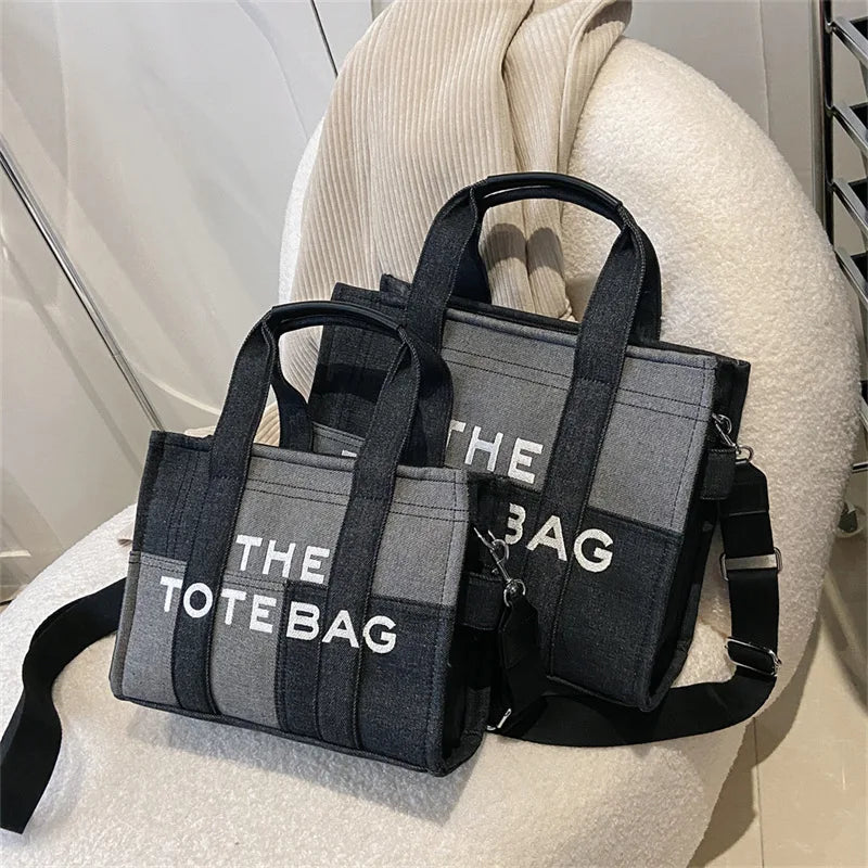 Women's Embroidered PU Leather Tote Crossbody Bag