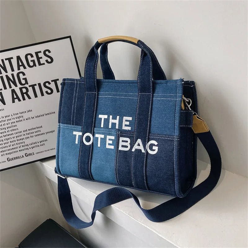 Women's Embroidered PU Leather Tote Crossbody Bag